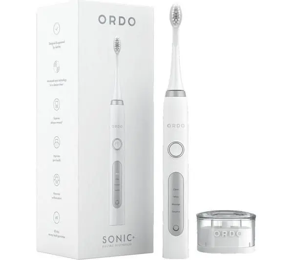 Buy ORDO Sonic+ Electric Toothbrush - White & Silver _ Currys.webp