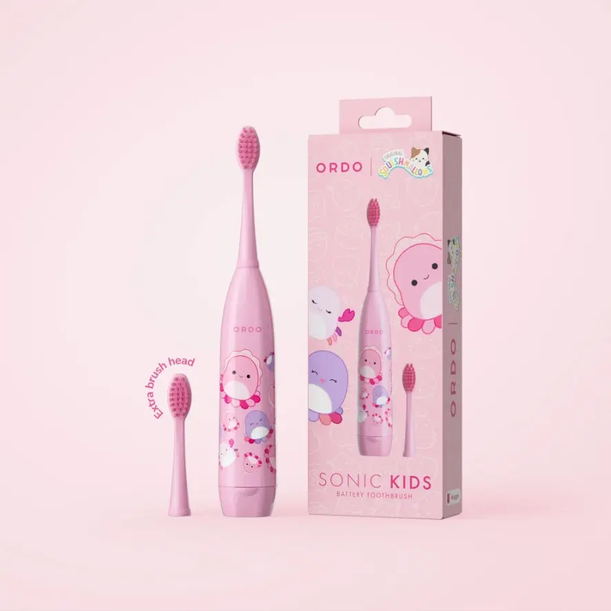 Ordo Sonic Kids Battery Powered Toothbrush - Squishmallow Auggie