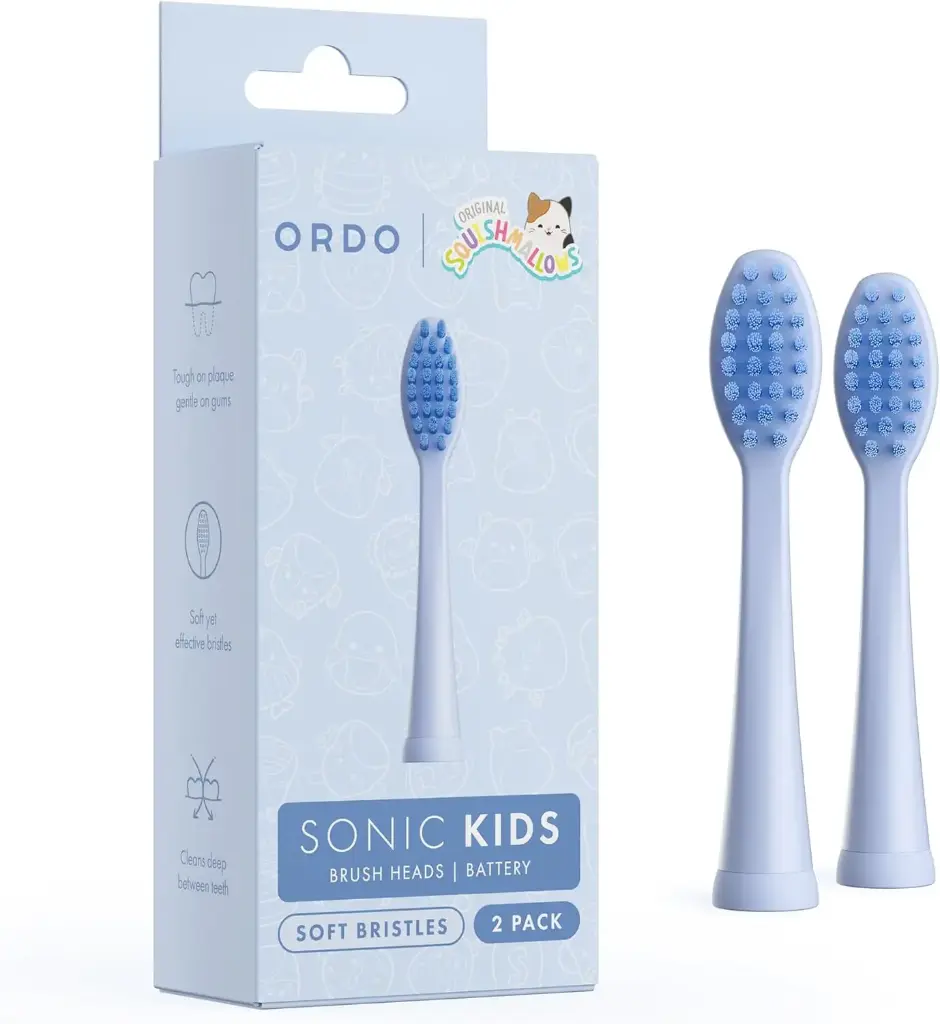 Ordo Sonic Kids Battery Toothbrush Refill Heads Blue