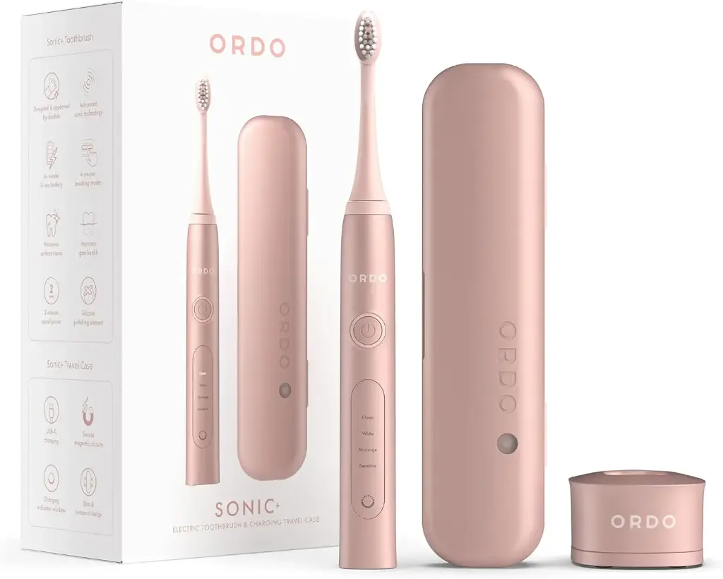 Ordo Sonic + & Charging Travel Case Rose Gold