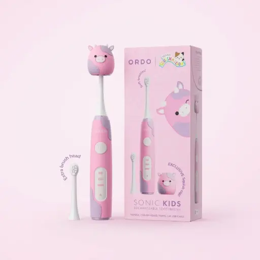 Ordo Sonic Kids Rechargeable Electric Toothbrush - Squishmallow Patty