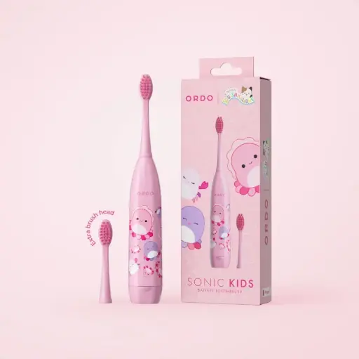 Ordo Sonic Kids Battery Powered Toothbrush - Squishmallow Auggie