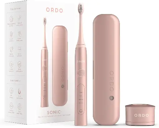 Ordo Sonic + & Charging Travel Case Rose Gold